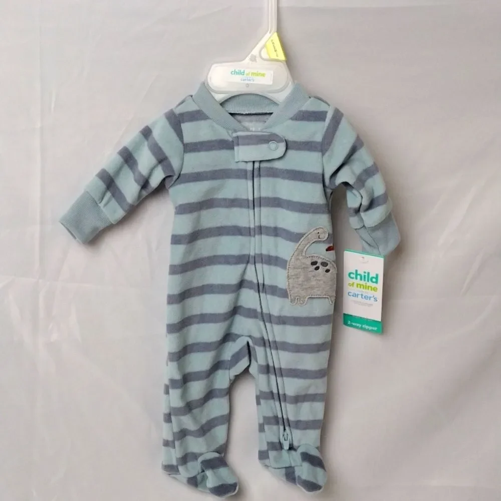 Carter's - Child of Mine - Infant Preemie One Piece Sleep - Dinosaur